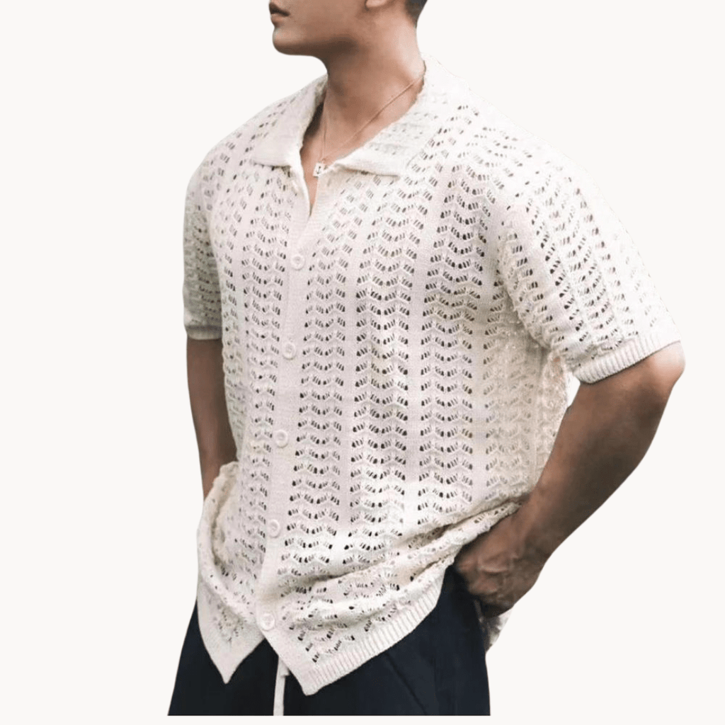 Primadon Poloshirts Aprikose / S Felix atmungsaktives Polo-Shirt für Herren Sommer
