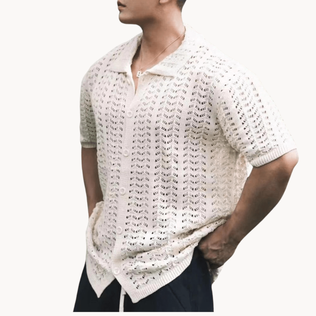 Primadon Poloshirts Aprikose / S Felix atmungsaktives Polo-Shirt für Herren Sommer