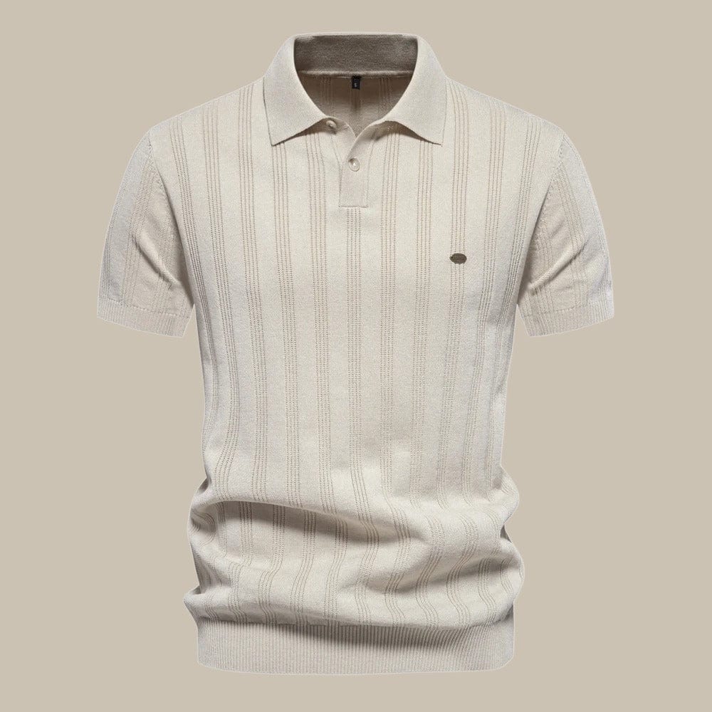 Primadon Poloshirts Beige / S Lior atmungsaktives Poloshirt für Herren Sommer