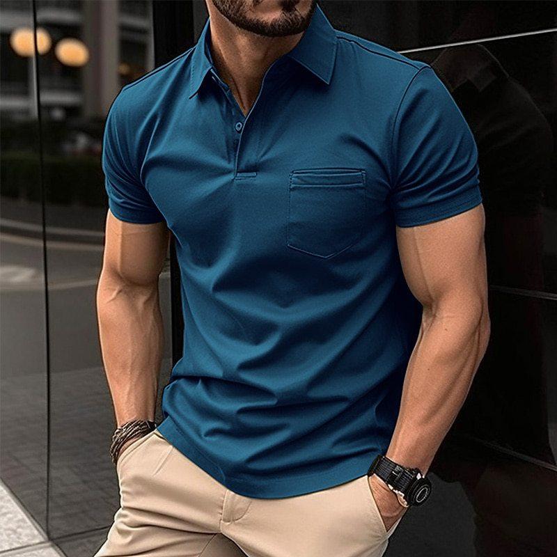 Primadon Poloshirts Blau / XS Alec | Atmungsaktives Poloshirt für Herren Sommer