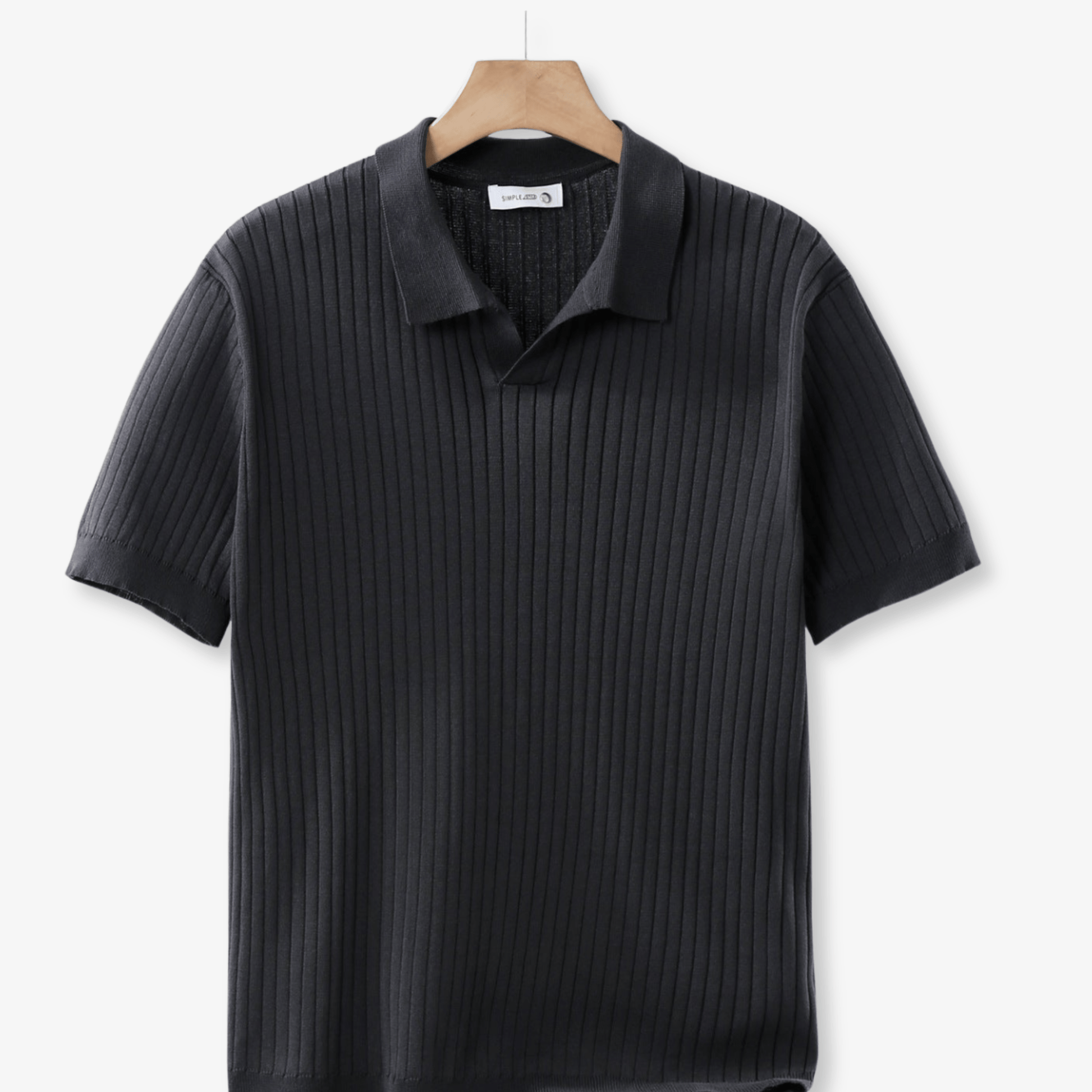 Primadon Poloshirts Dunkelgrau / XS Kian schmal geschnittenes Poloshirt für Herren Baumwolle