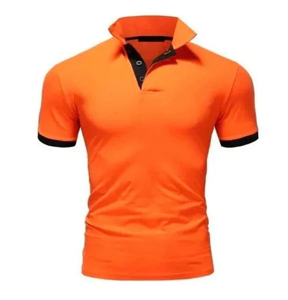 Primadon Poloshirts Gelb Schwarz / S Max atmungsaktives Polohemd für Herren Sommer