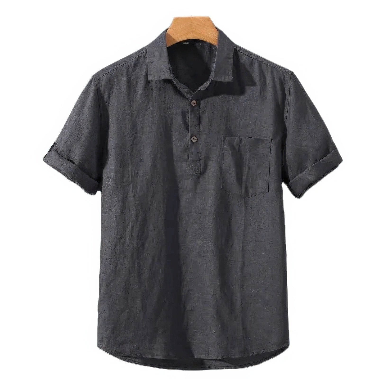Primadon Poloshirts Grau / S Yann | elegantes Poloshirt für Herren leinen