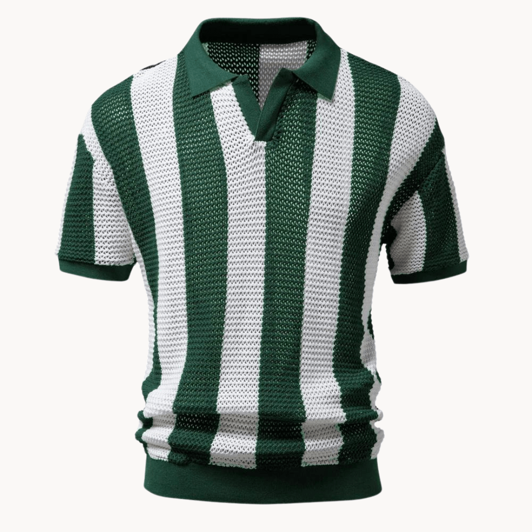 Primadon Poloshirts Grün / S Jonas elegantes Polo-Shirt für Herren Baumwolle