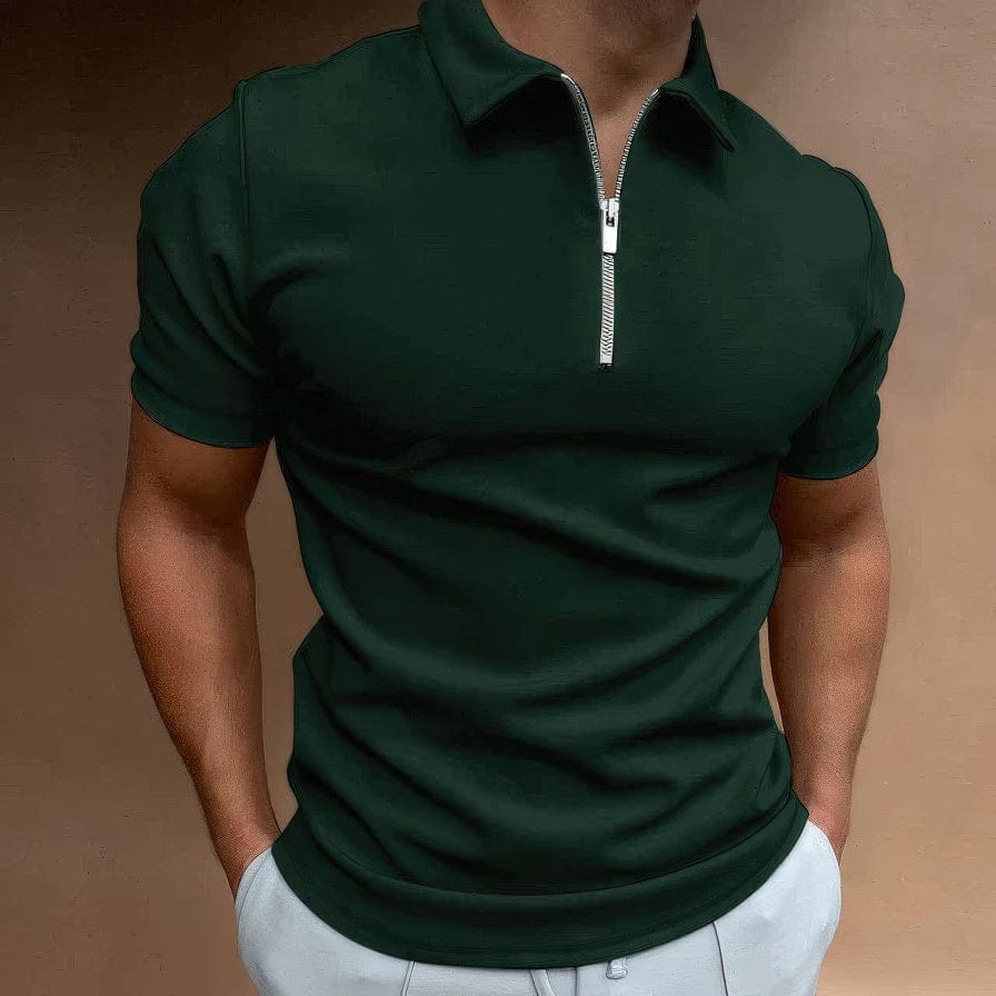 Primadon Poloshirts Grün / S Levi sportliches Poloshirt für Herren stretch