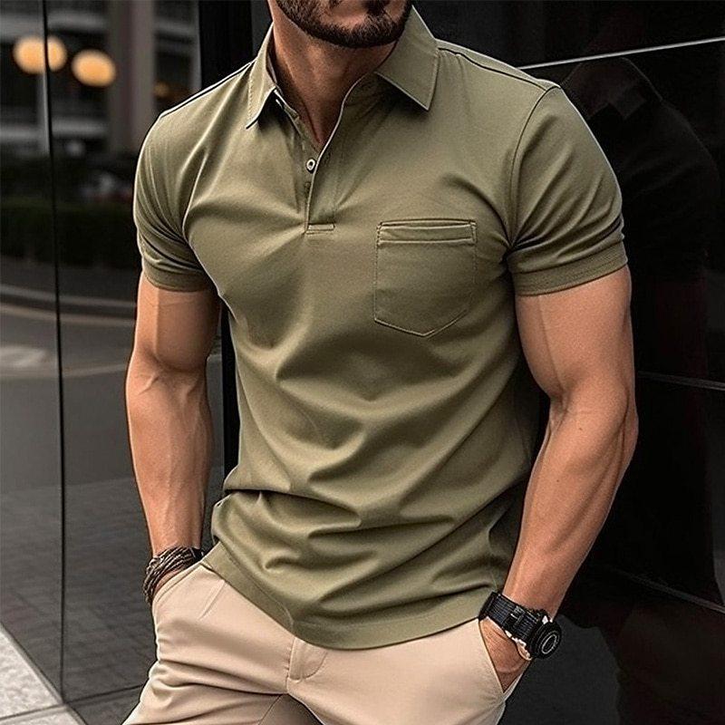 Primadon Poloshirts Grün / XS Alec | Atmungsaktives Poloshirt für Herren Sommer