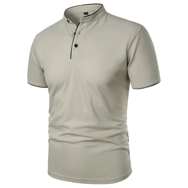 Primadon Poloshirts Hellgrau / S Sano lockeres Polohemd für Herren atmungsaktiv Sommer