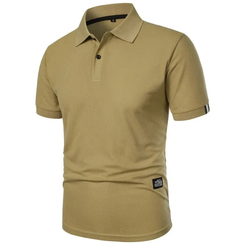 Primadon Poloshirts Khaki / M Santiago atmungsaktives Polo-Shirt für Herren Sommer