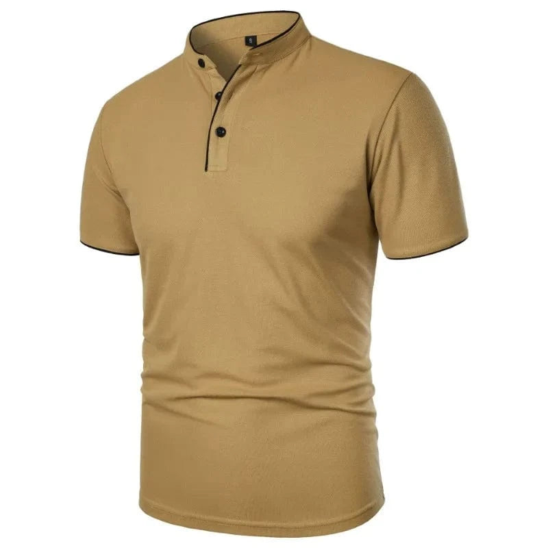 Primadon Poloshirts Khaki / S Sano lockeres Polohemd für Herren atmungsaktiv Sommer