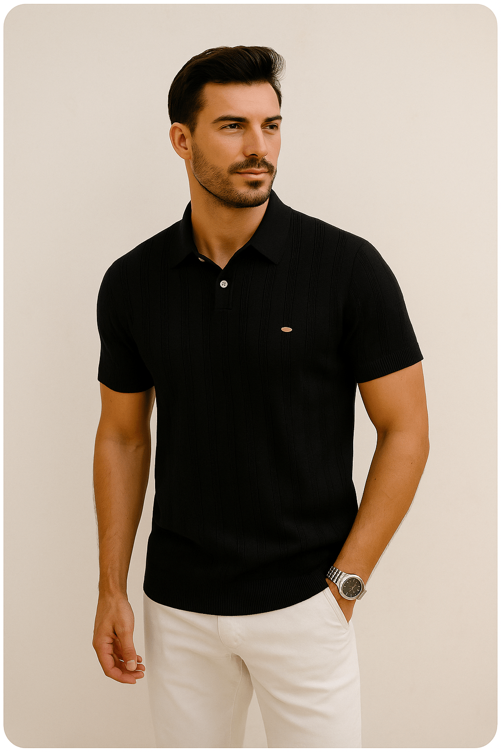 Primadon Poloshirts Lior atmungsaktives Poloshirt für Herren Sommer