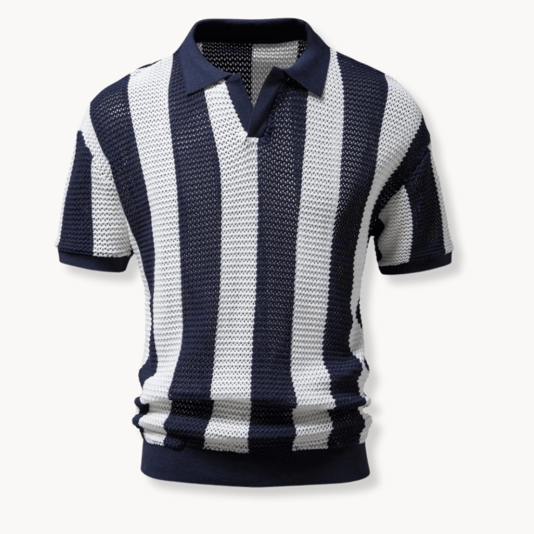 Primadon Poloshirts Marineblau / S Jonas elegantes Polo-Shirt für Herren Baumwolle