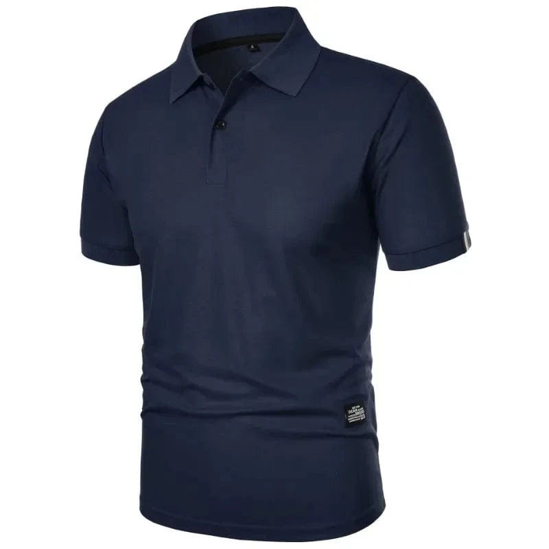 Primadon Poloshirts Marineblau / S Silvan atmungsaktives Polohemd für Herren regular fit