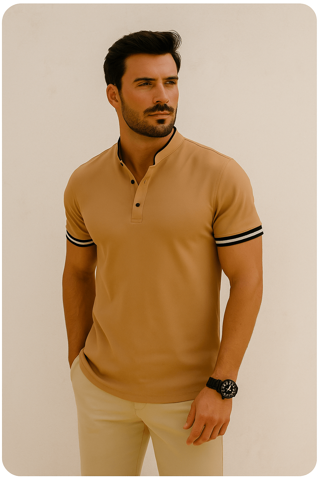 Primadon Poloshirts Noel sportliches Poloshirt für Herren atmungsaktiv