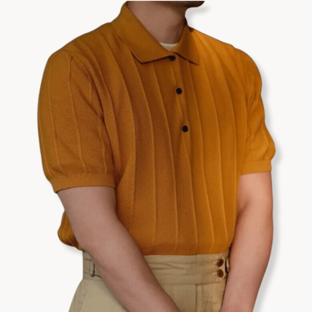Primadon Poloshirts Orange / S Lars atmungsaktives Poloshirt für Herren Sommer