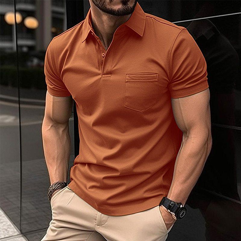 Primadon Poloshirts Orange / XS Alec | Atmungsaktives Poloshirt für Herren Sommer