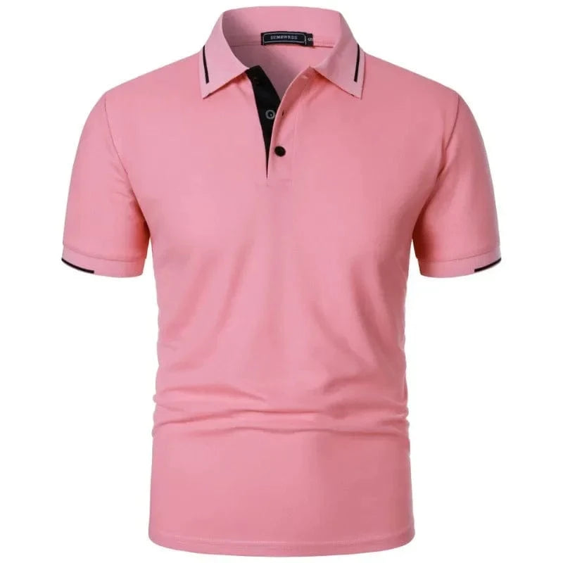 Primadon Poloshirts Rosa / S Ilias klassisches Polo-Shirt für Herren kurzarm