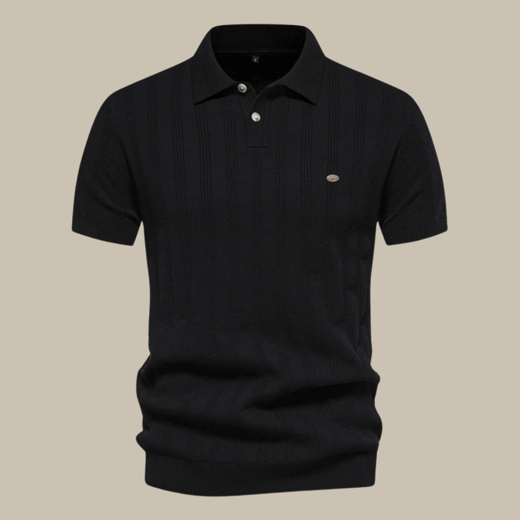 Primadon Poloshirts Schwarz / S Lior atmungsaktives Poloshirt für Herren Sommer