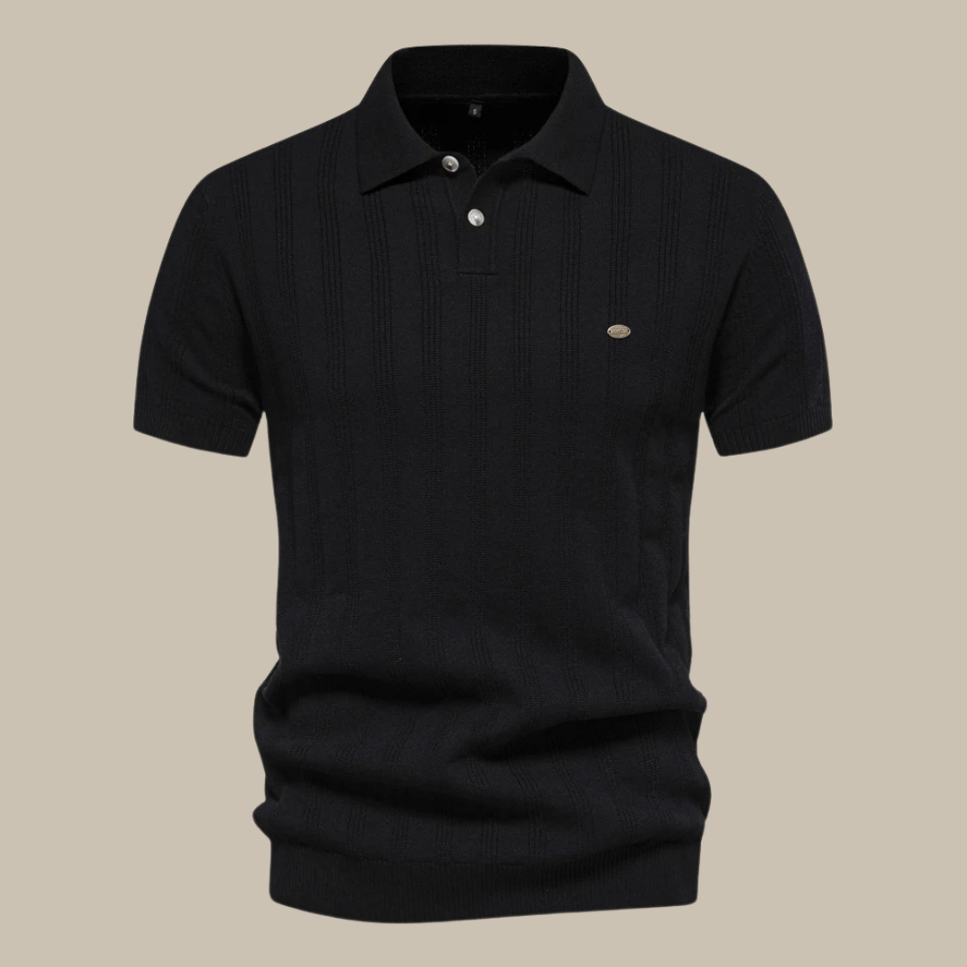 Primadon Poloshirts Schwarz / S Lior atmungsaktives Poloshirt für Herren Sommer