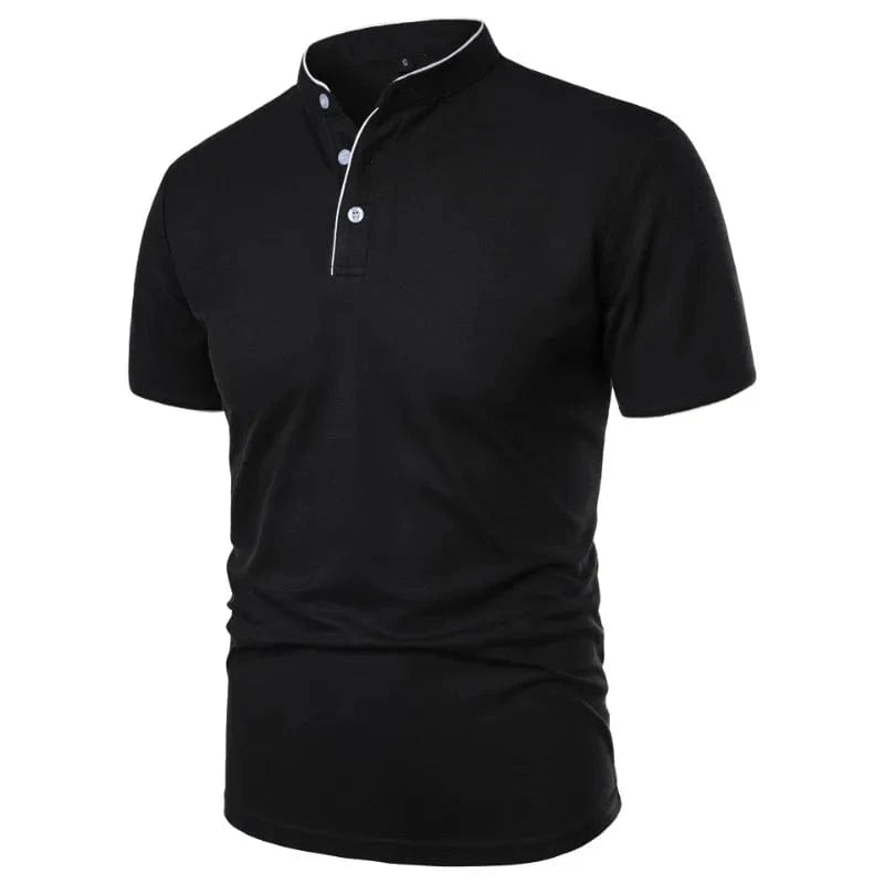 Primadon Poloshirts Schwarz / S Sano lockeres Polohemd für Herren atmungsaktiv Sommer