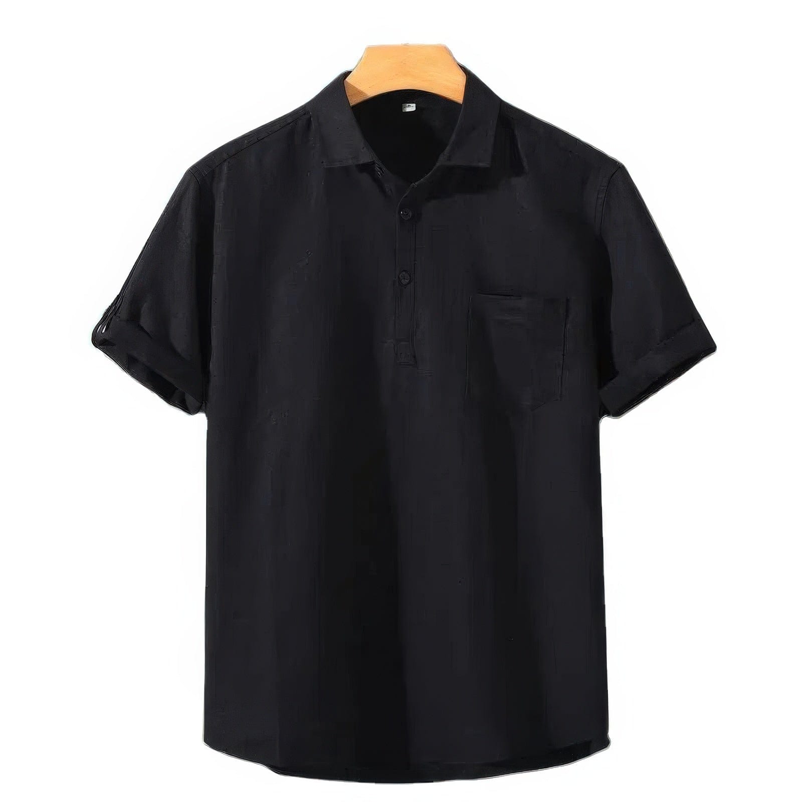 Primadon Poloshirts Schwarz / S Yann | elegantes Poloshirt für Herren leinen