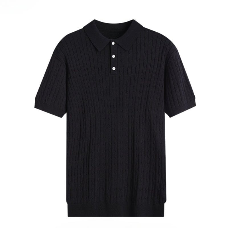Primadon Poloshirts Schwarz / XS Jens | Lässiges Polo Shirt für Herren Kurzarm