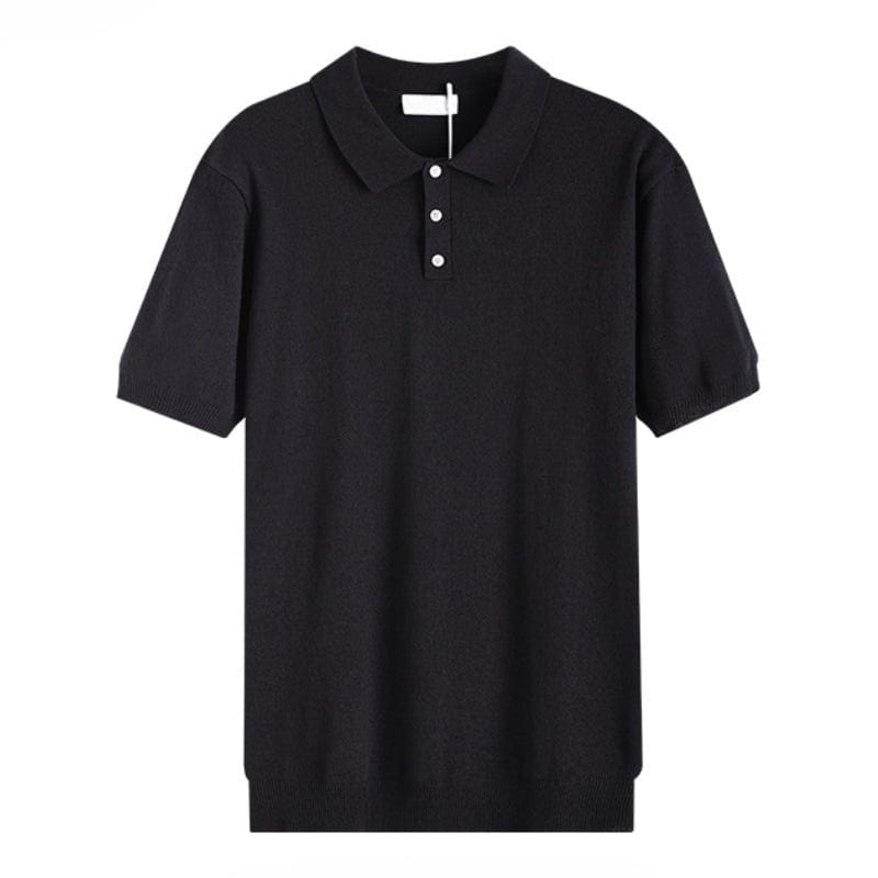 Primadon Poloshirts Schwarz / XS Jonas | Elegantes Poloshirt für Herren kurzarm atmungsaktiv