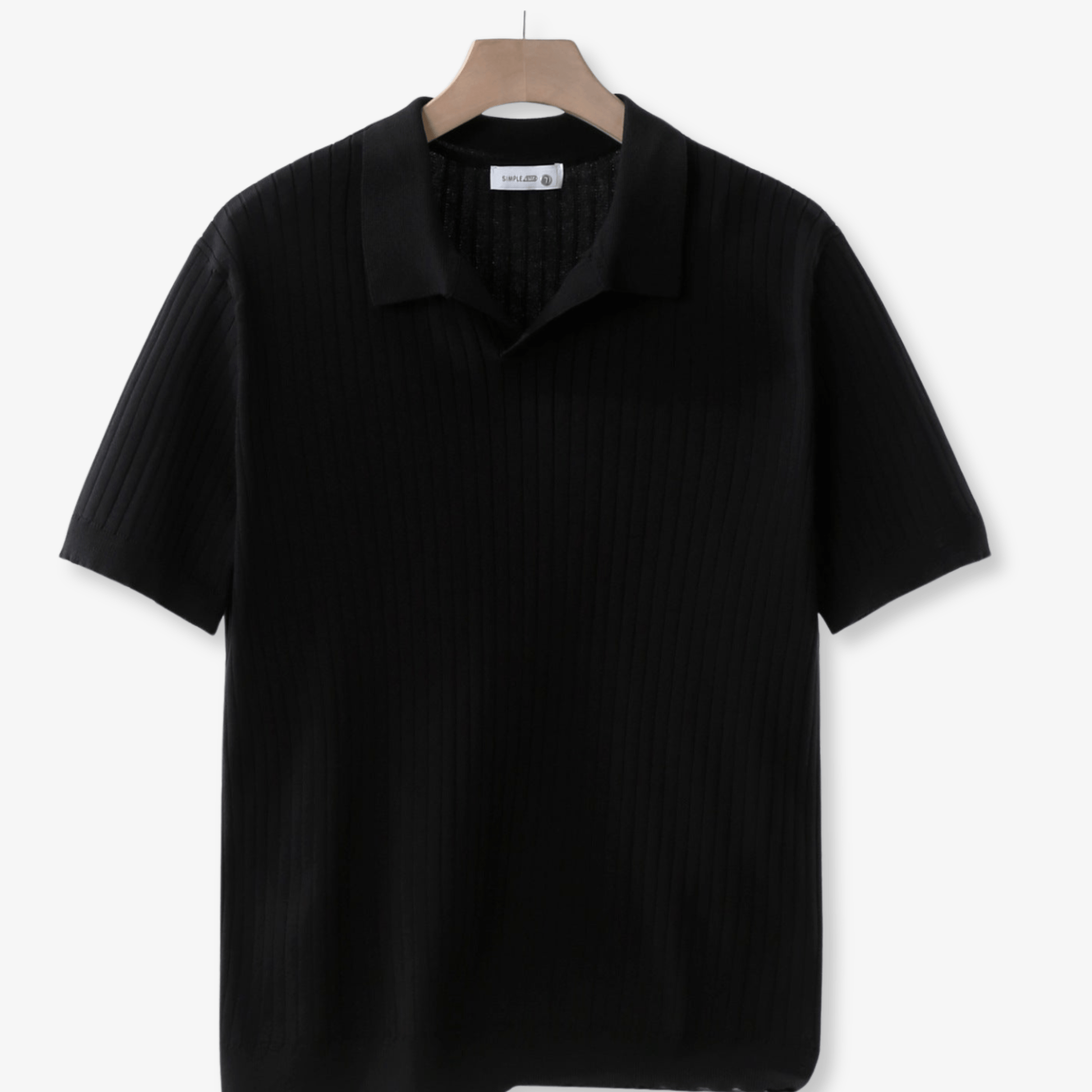 Primadon Poloshirts Schwarz / XS Kian schmal geschnittenes Poloshirt für Herren Baumwolle