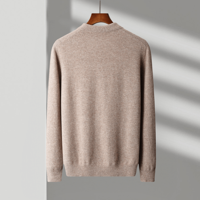 Primadon Poloshirts Theo | Elegantes Strickpullover für Herren aus Wolle