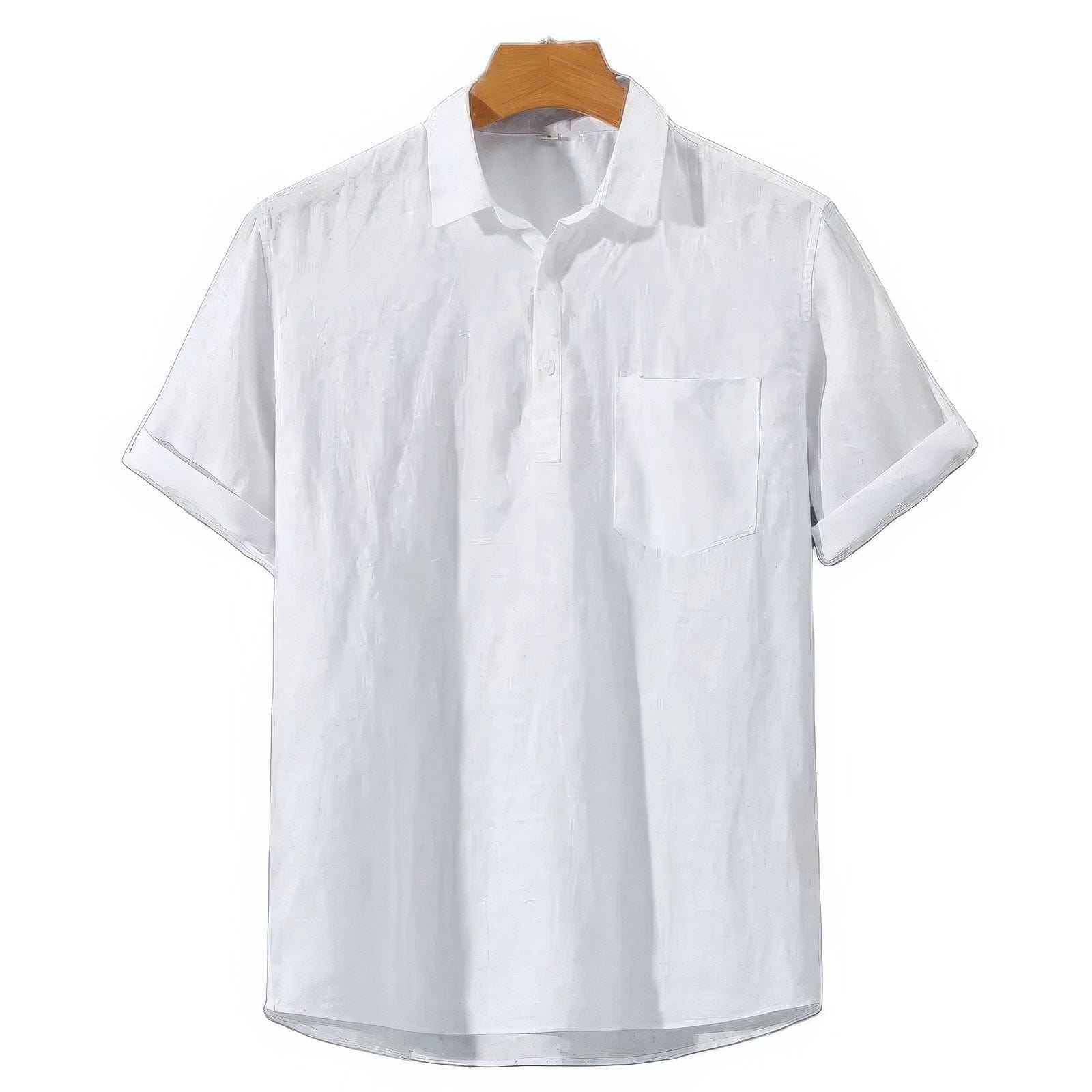 Primadon Poloshirts Weiß / S Yann | elegantes Poloshirt für Herren leinen