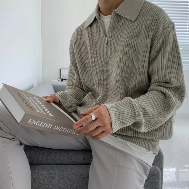 Primadon Pullover Alvaro | Eleganter Jacquard-Pullover für Herren langarm