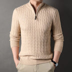 Primadon Pullover Aprikose / XS Heiko | Eleganter Kaschmir Pullover für Herren langarm