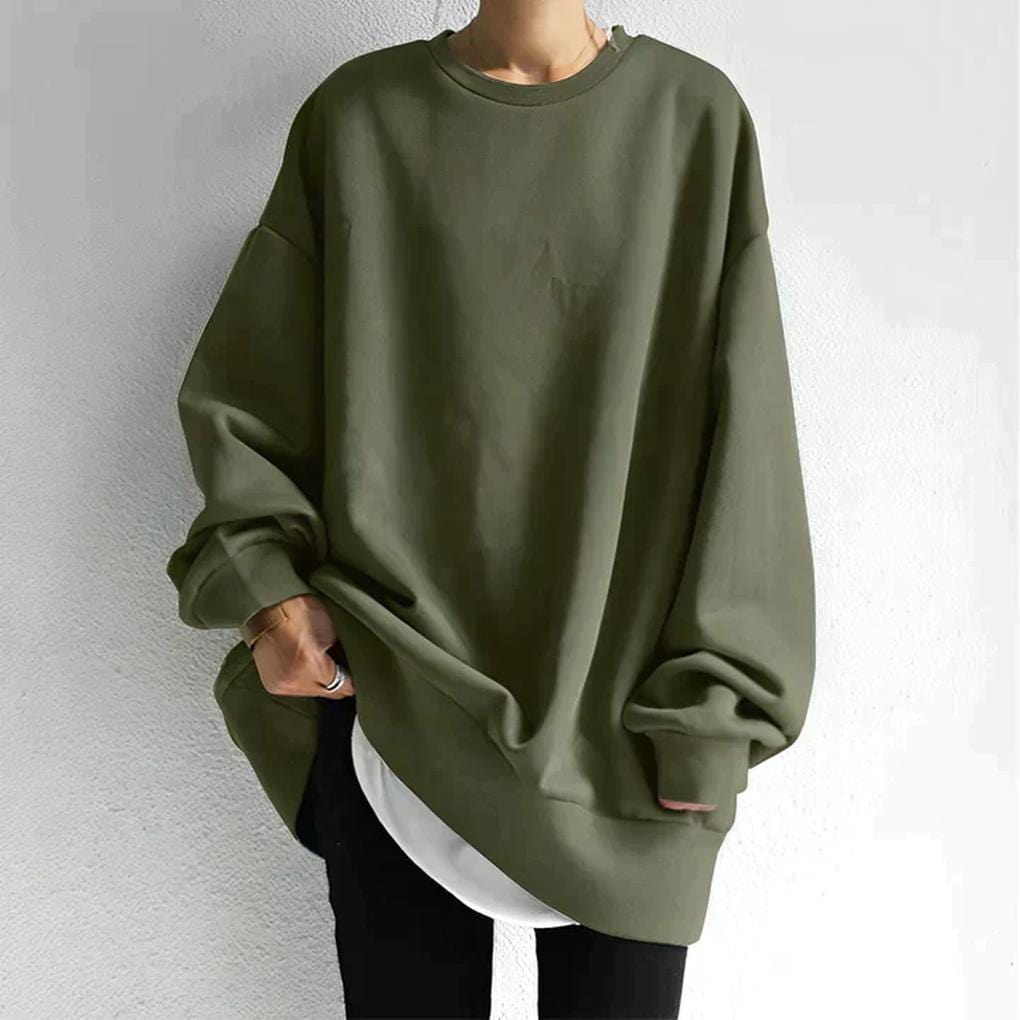 Primadon Pullover Armeegrün / S Andrea | Lässiger Herrenpullover aus weichem Strick Winter