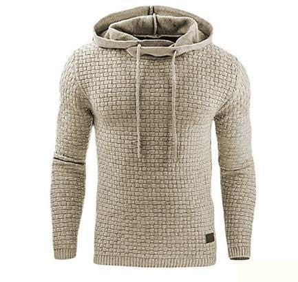 Primadon Pullover Beige / S Erik | Warmer Kapuzenpullover für Herren Winter