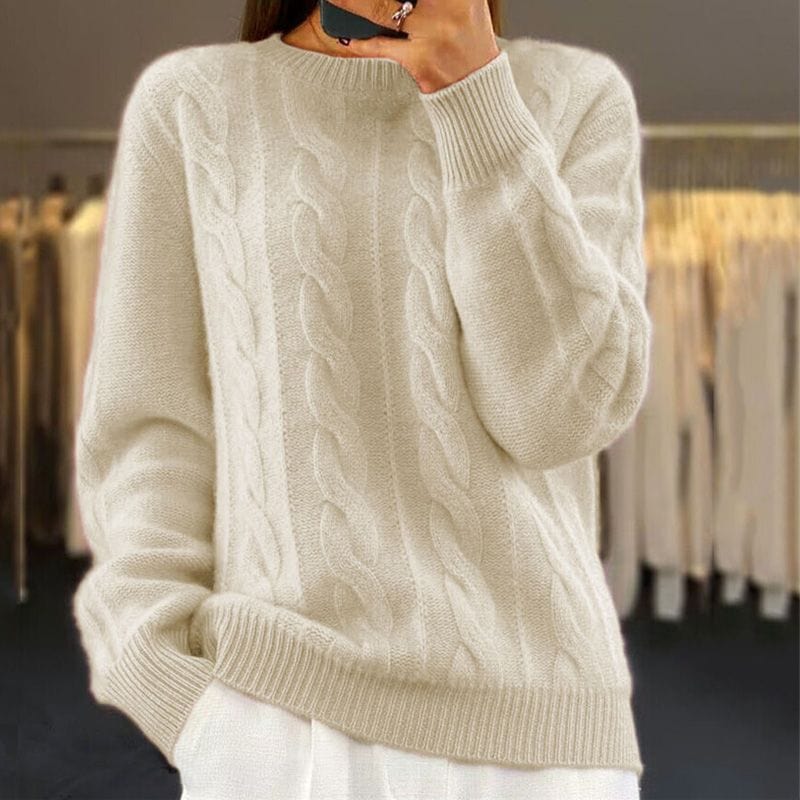 Primadon Pullover Beige / XS Alida | Eleganter Damenpullover für jeden Anlass nachhaltig