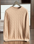 Primadon Pullover Beige / XS Marco | Eleganter Herrenpullover aus Baumwolle für Winter