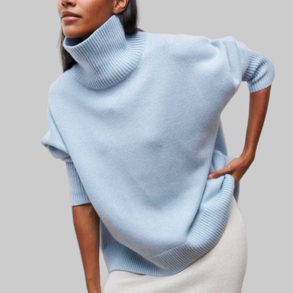 Primadon Pullover Blau-a / S Hanna | Eleganter Rollkragenpullover für Damen warme Pullover