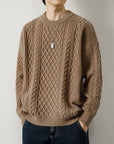Primadon Pullover Braun / XS Arden | Lässiger Strickpullover für Damen leicht
