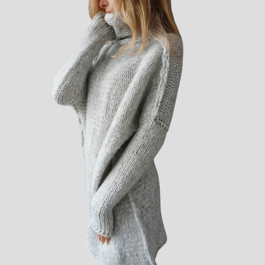 Primadon Pullover Clara | Lässiger Oversize Strickpullover für Damen langarm