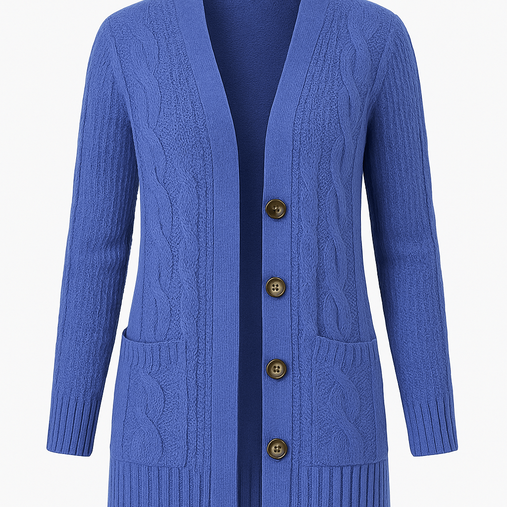Primadon Pullover Clara | Warmer Kabelstrickpullover für Damen Herbst/Winter