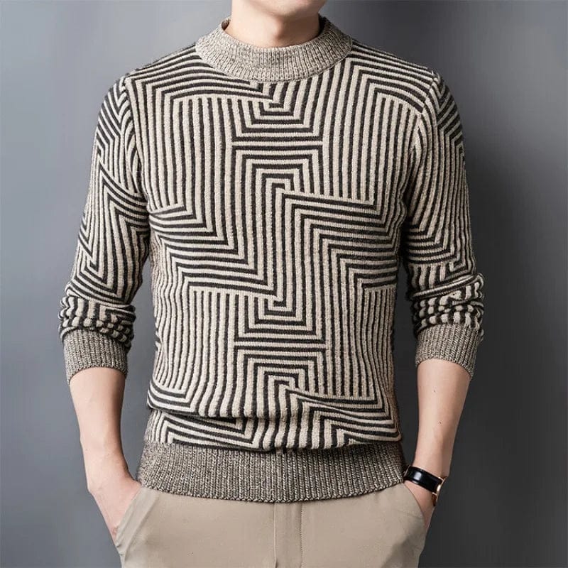 Primadon Pullover Dieter | Eleganter Herrenpullover aus Wollmix für Herbst