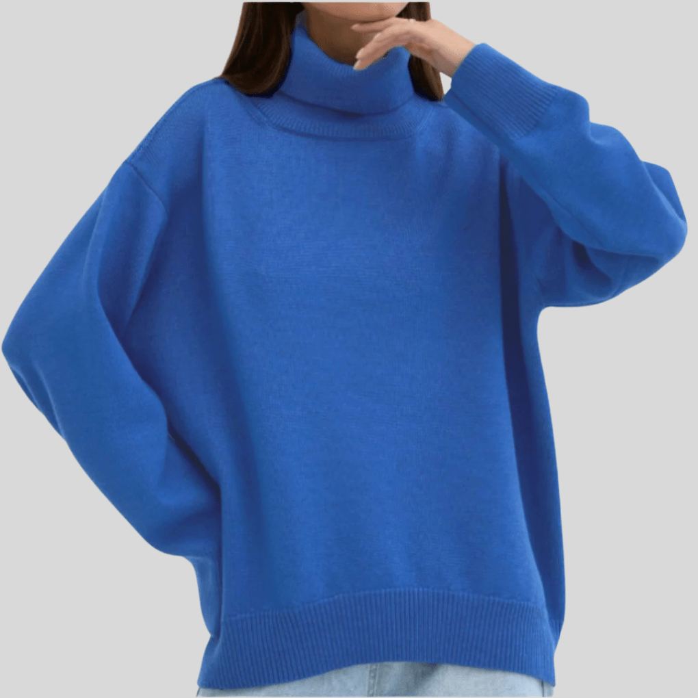 Primadon Pullover Dunkelblau / S Laura | Eleganter Damenpullover aus Baumwolle für Winter