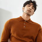Primadon Pullover Florian | Eleganter Cashmere-Polo-Pullover für Herren