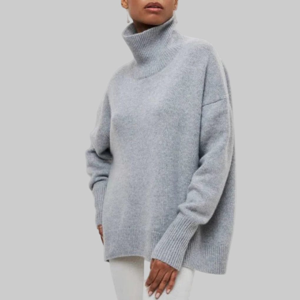 Primadon Pullover Grau-a / S Hanna | Eleganter Rollkragenpullover für Damen warme Pullover