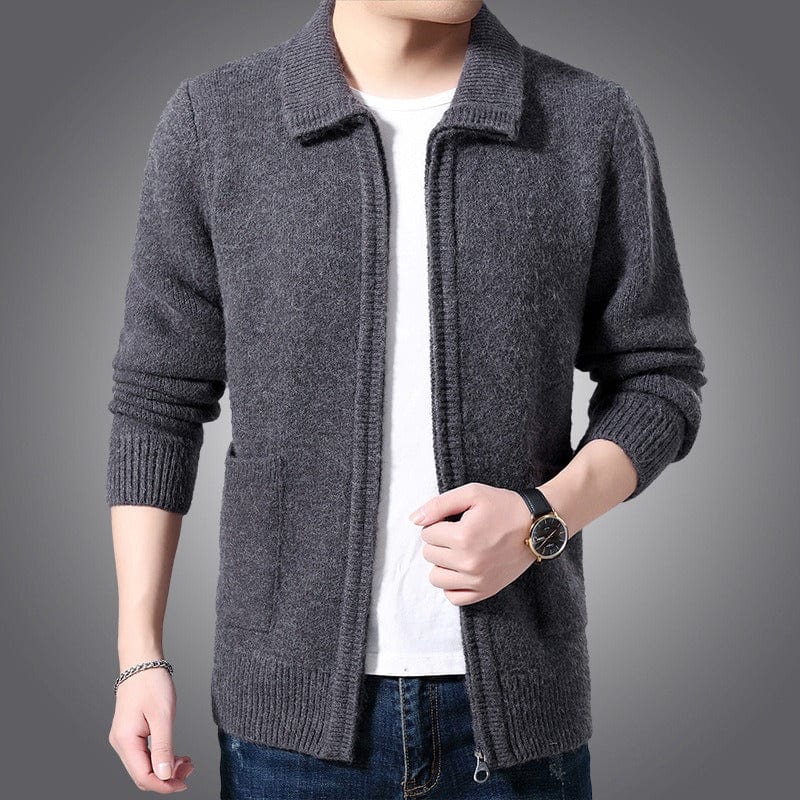 Primadon Pullover Grau / M Benjamin | Hochwertiger Kaschmir Pullover für Herren elegant