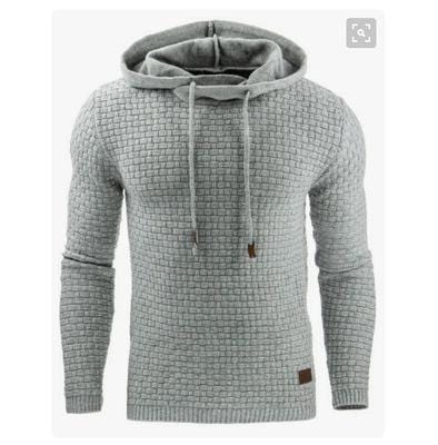 Primadon Pullover Grau / S Erik | Warmer Kapuzenpullover für Herren Winter