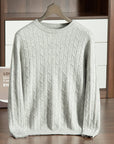 Primadon Pullover Grau / XS Marco | Eleganter Herrenpullover aus Baumwolle für Winter