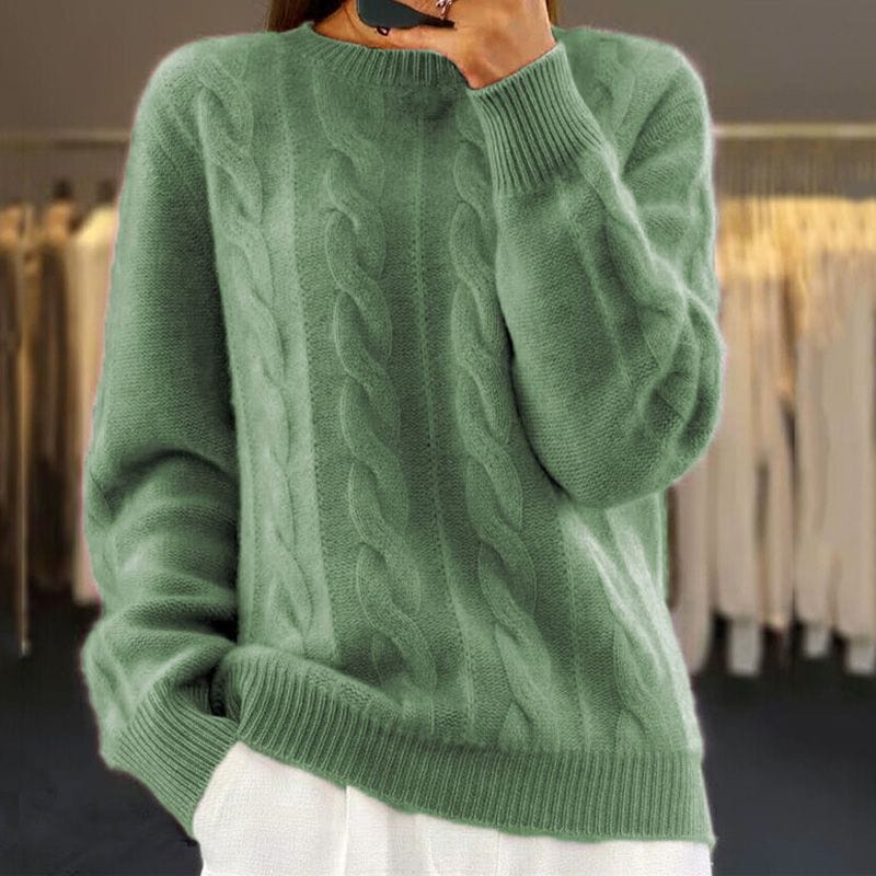 Primadon Pullover Grün / XS Alida | Eleganter Damenpullover für jeden Anlass nachhaltig