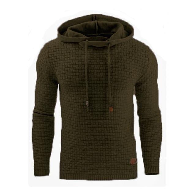 Primadon Pullover Grün / XXXL Erik | Warmer Kapuzenpullover für Herren Winter