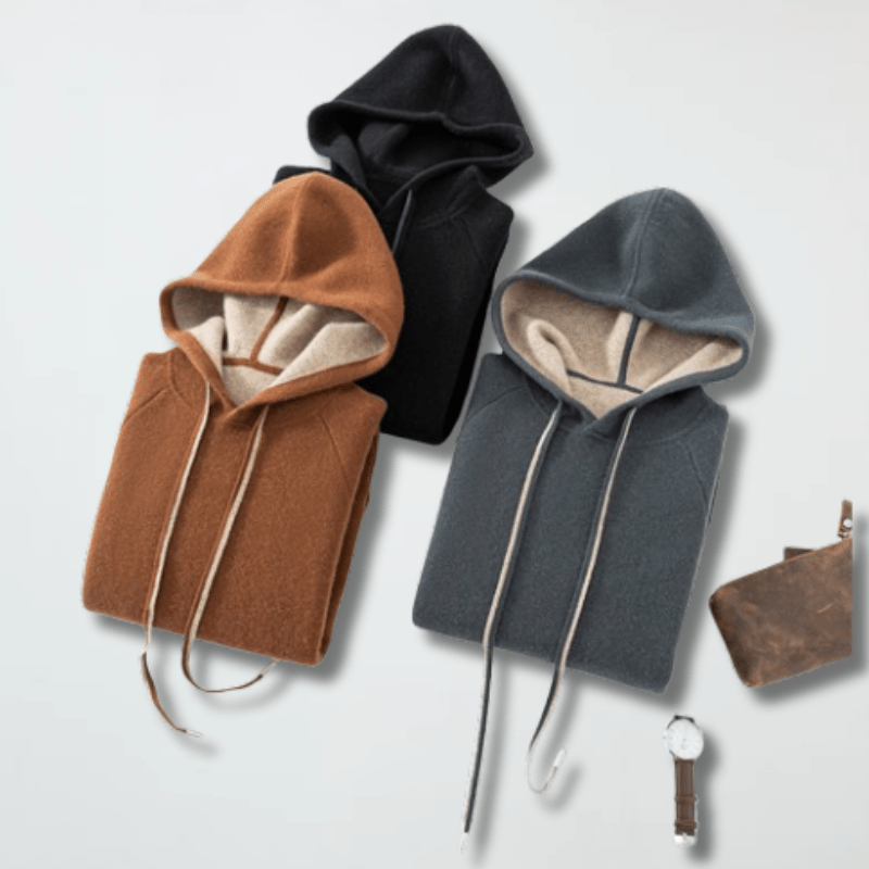 Primadon Pullover & Hoodies Hannes | Eleganter Cashmere-Merino-Hoodie für Herren