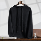 Primadon Pullover & Hoodies Schwarz / XS Hannes | Eleganter Cashmere-Merino-Hoodie für Herren